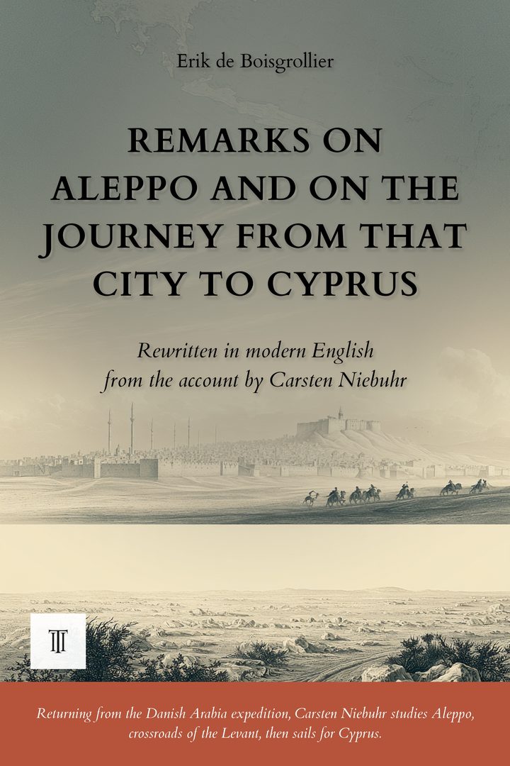 Cover of Remarks on Aleppo and on the Journey from That City to Cyprus by Carsten Niebuhr